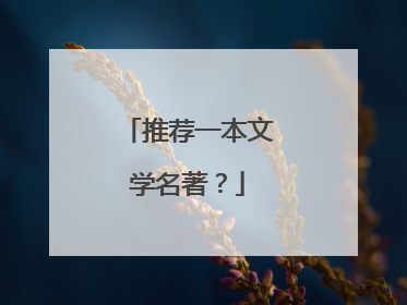 推荐一本文学名著?