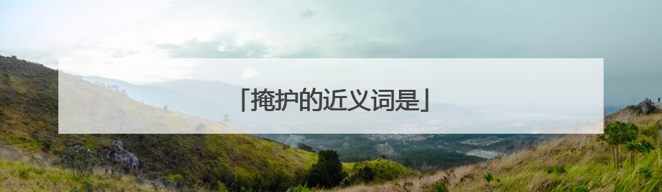 掩护的近义词是