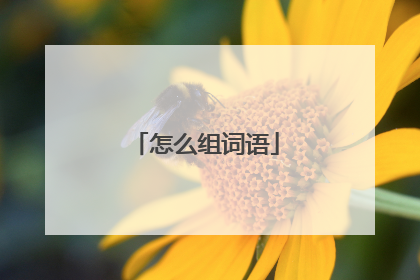 怎么组词语