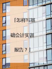 怎样写基础会计实训报告?