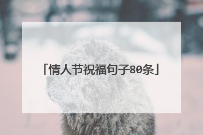 情人节祝福句子80条