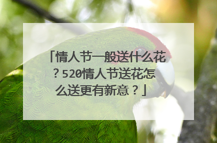 情人节一般送什么花?520情人节送花怎么送更有新意?