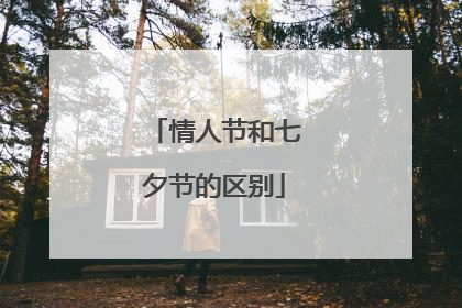 情人节和七夕节的区别