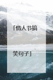 情人节搞笑句子