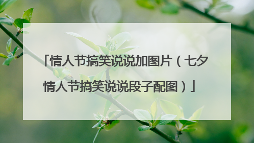 情人节搞笑说说加图片（七夕情人节搞笑说说段子配图）