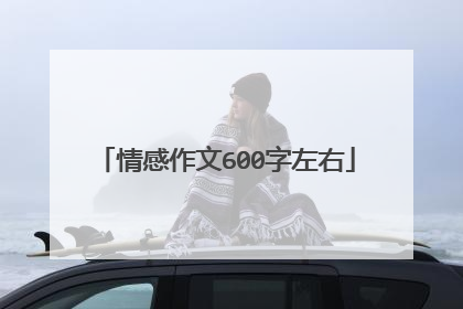 情感作文600字左右