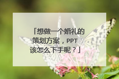 想做一个婚礼的策划方案，PPT该怎么下手呢？