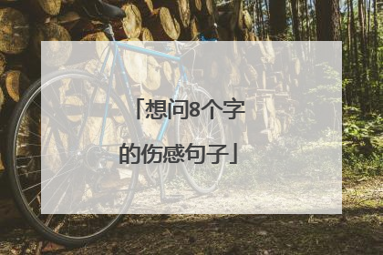 想问8个字的伤感句子