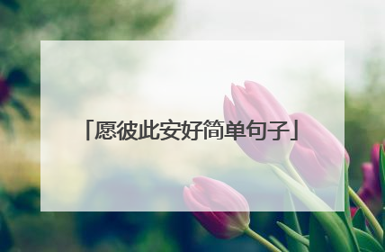 愿彼此安好简单句子