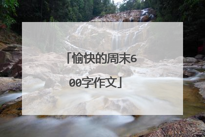 愉快的周末600字作文