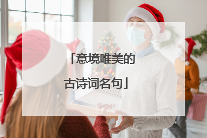 意境唯美的古诗词名句