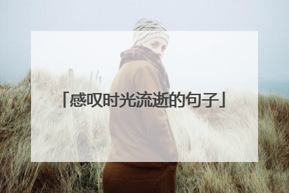 感叹时光流逝的句子
