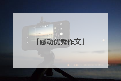 感动优秀作文