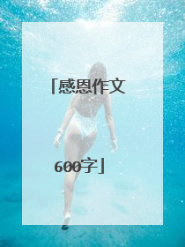 感恩作文600字