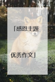 感恩主题优秀作文