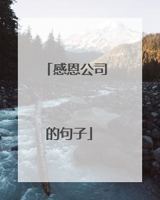 感恩公司的句子