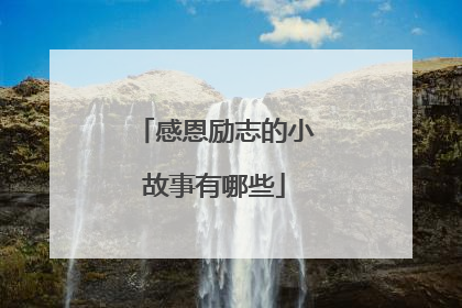 感恩励志的小故事有哪些