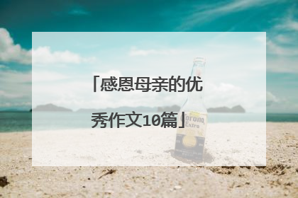 感恩母亲的优秀作文10篇