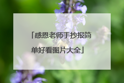 感恩老师手抄报简单好看图片大全