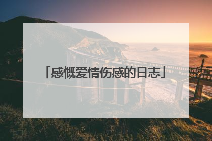 感慨爱情伤感的日志