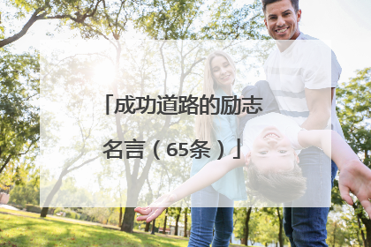 成功道路的励志名言(65条)