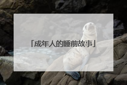 成年人的睡前故事