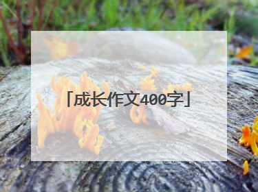 成长作文400字