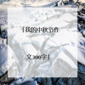 我的中秋节作文300字