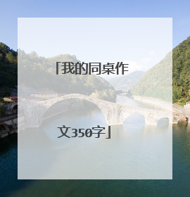 我的同桌作文350字