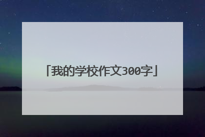 我的学校作文300字