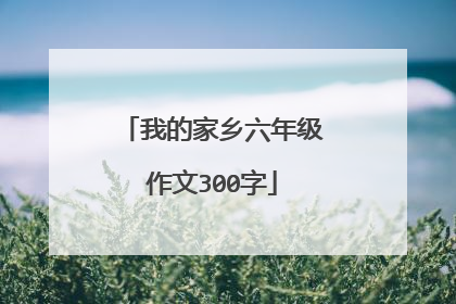 我的家乡六年级作文300字