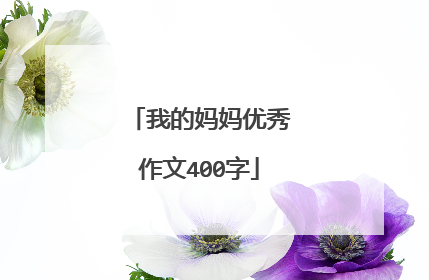 我的妈妈优秀作文400字