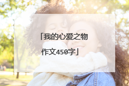 我的心爱之物作文450字