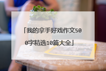 我的拿手好戏作文500字精选10篇大全