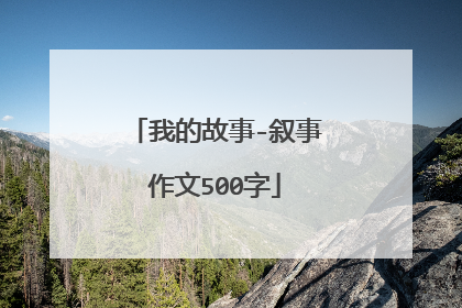 我的故事-叙事作文500字