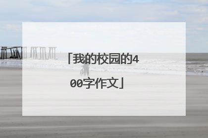 我的校园的400字作文