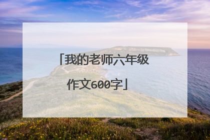 我的老师六年级作文600字