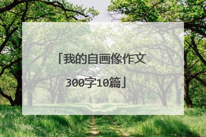 我的自画像作文300字10篇