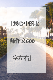 我心中的老师作文600字左右