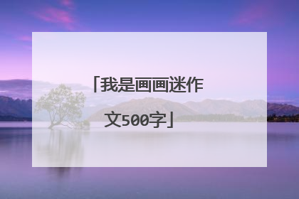 我是画画迷作文500字