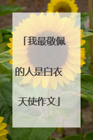 我最敬佩的人是白衣天使作文