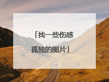 找一些伤感孤独的图片