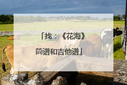 找：《花海》简谱和吉他谱