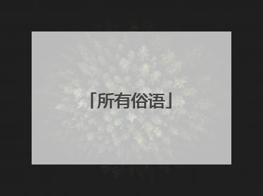 所有俗语