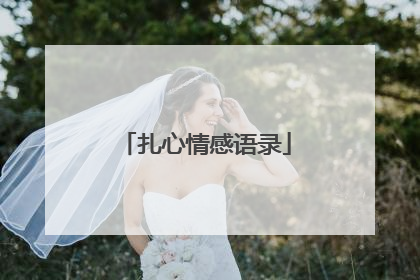 扎心情感语录