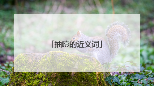 抽噎的近义词
