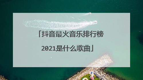 抖音最火音乐排行榜2021是什么歌曲
