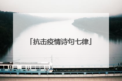 抗击疫情诗句七律