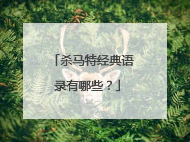 杀马特经典语录有哪些？