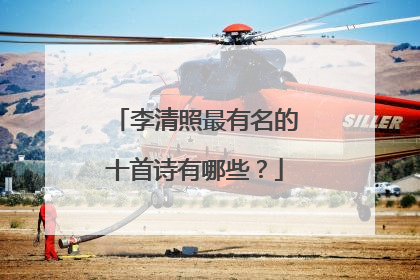 李清照最有名的十首诗有哪些?